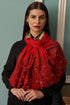 Rose Filigree Wool Silk Stole